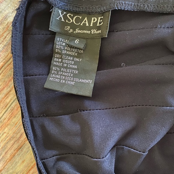 Navy high neck long dress - Picture 5 of 5